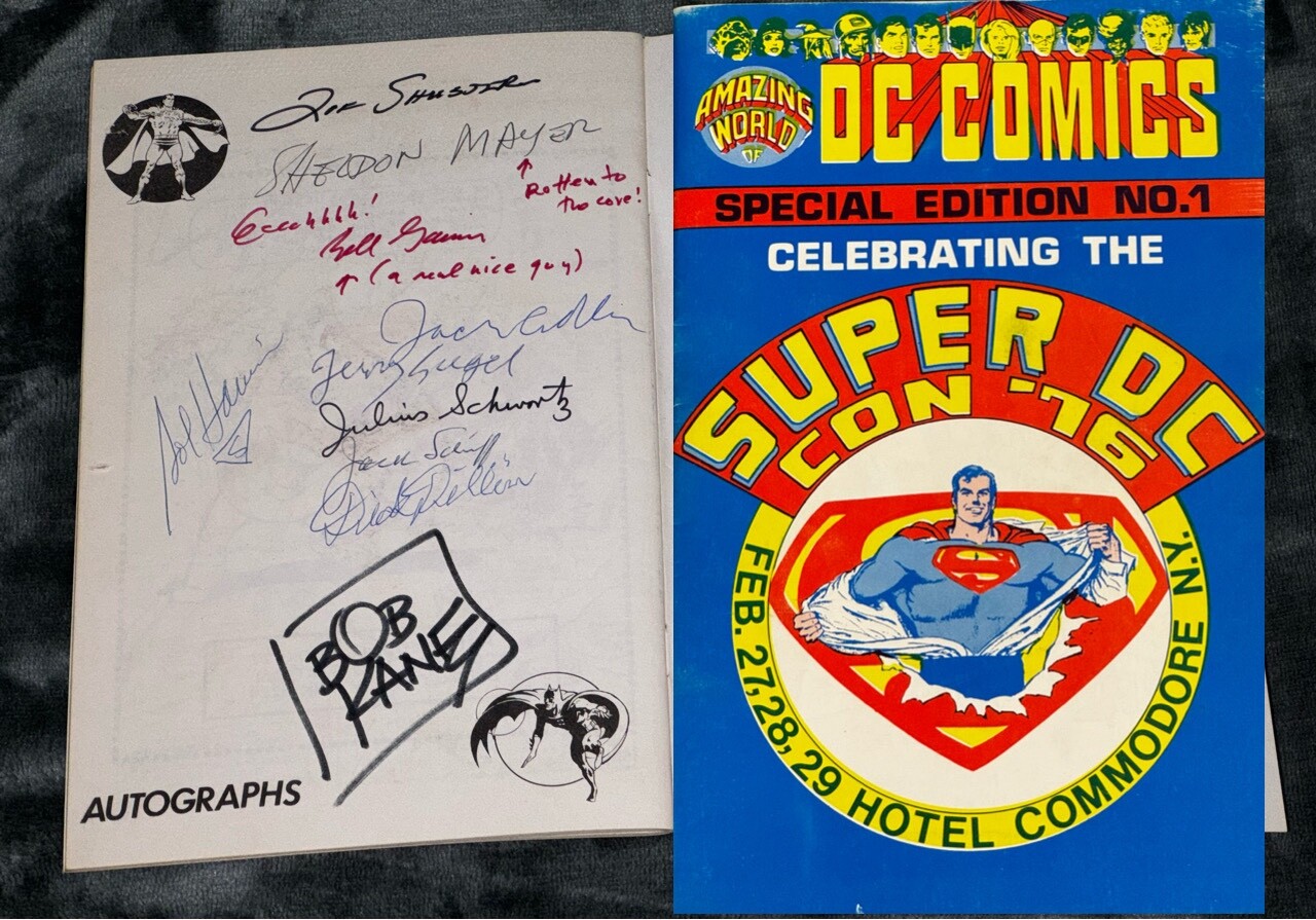Signed Superman & Batman Creators program DC Comics Impossible Rare Autos PSA Signed Superman & Batman Creators program DC Comics Impossible Rare Autos PSA