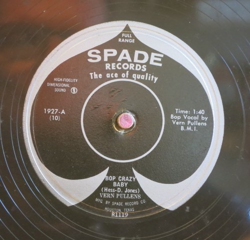 Vern Pullens - 78 RPM / Bop Crazy Baby & It's My Life (1956) / E+ (PS_19) Vern Pullens - 78 RPM / Bop Crazy Baby & It's My Life (1956) / E+ (PS_19)