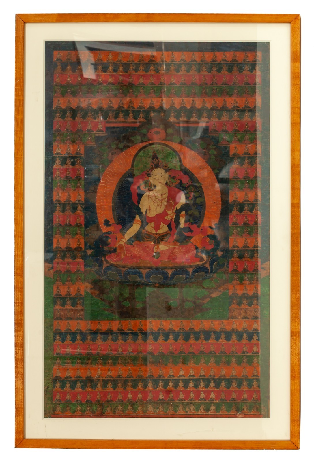 Sita Tara Distemper and Gold on Cloth Thangka Central Tibet 18th Century Jucker Sita Tara Distemper and Gold on Cloth Thangka Central Tibet 18th Century Jucker