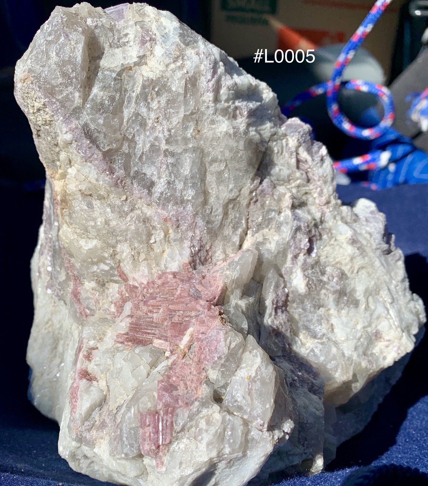 7 LB Pink Tourmaline with Lepidolite - Large Healing Anchi Crystal-Buddha Shaped 7 LB Pink Tourmaline with Lepidolite - Large Healing Anchi Crystal-Buddha Shaped