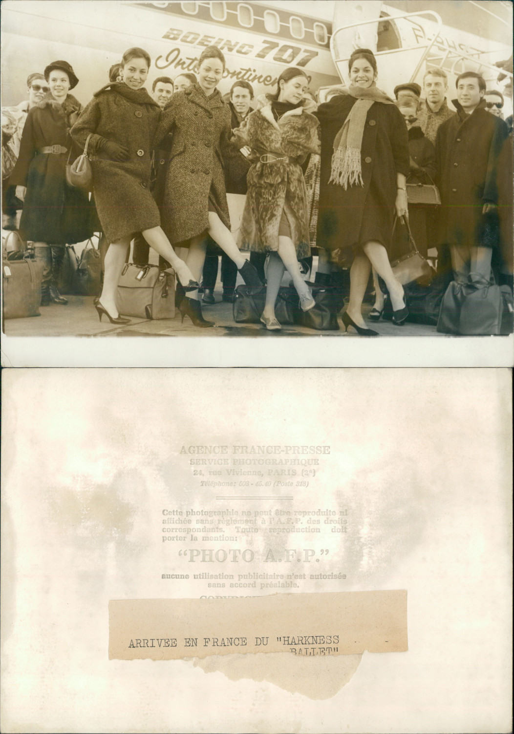 Harkness Ballet de New York à Paris Vintage Silver Print Silver Print