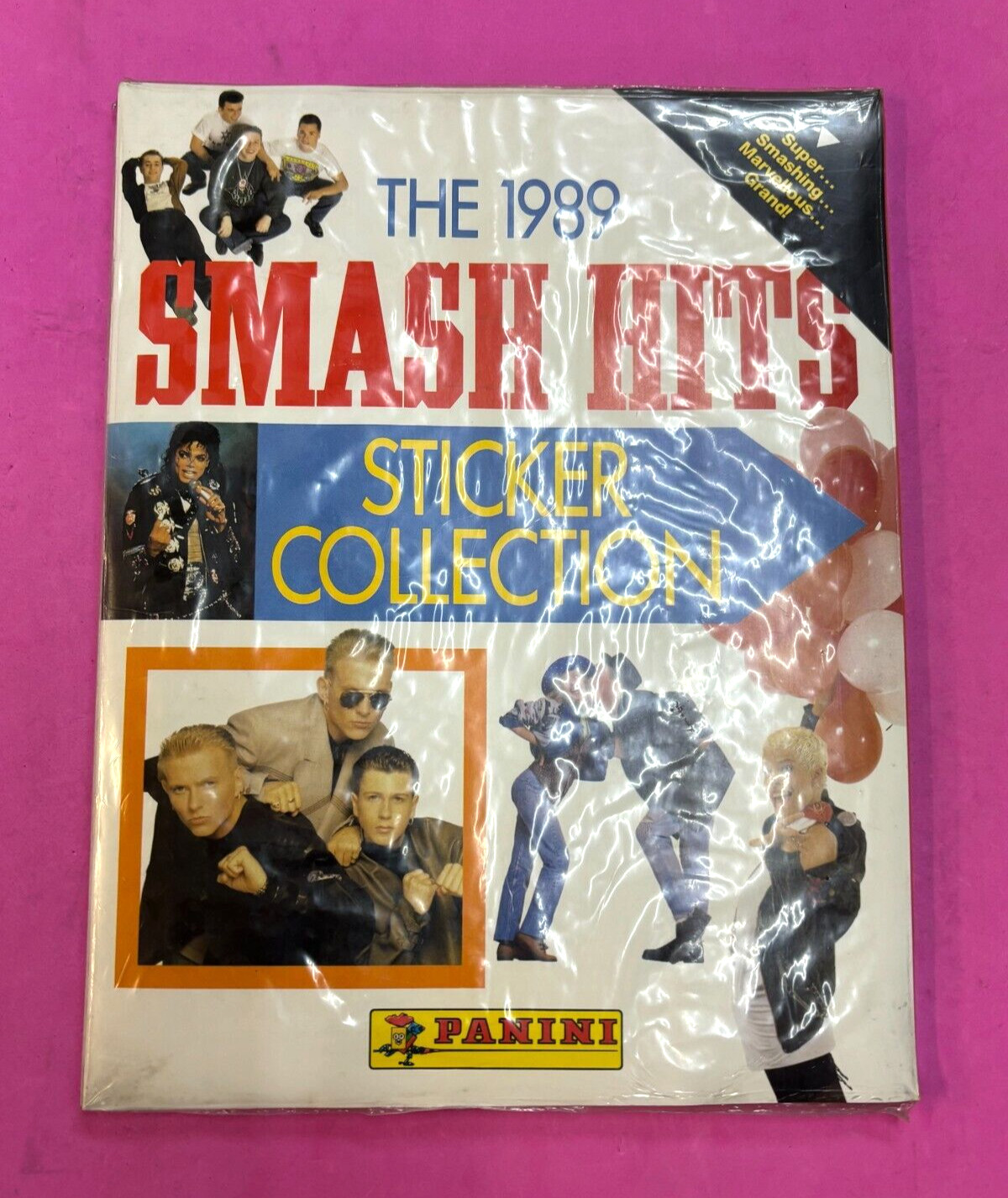 PANINI SEALED ALBUM THE 1989 SMASH HITS GB FULL STICKERS INSIDE (D4FN)