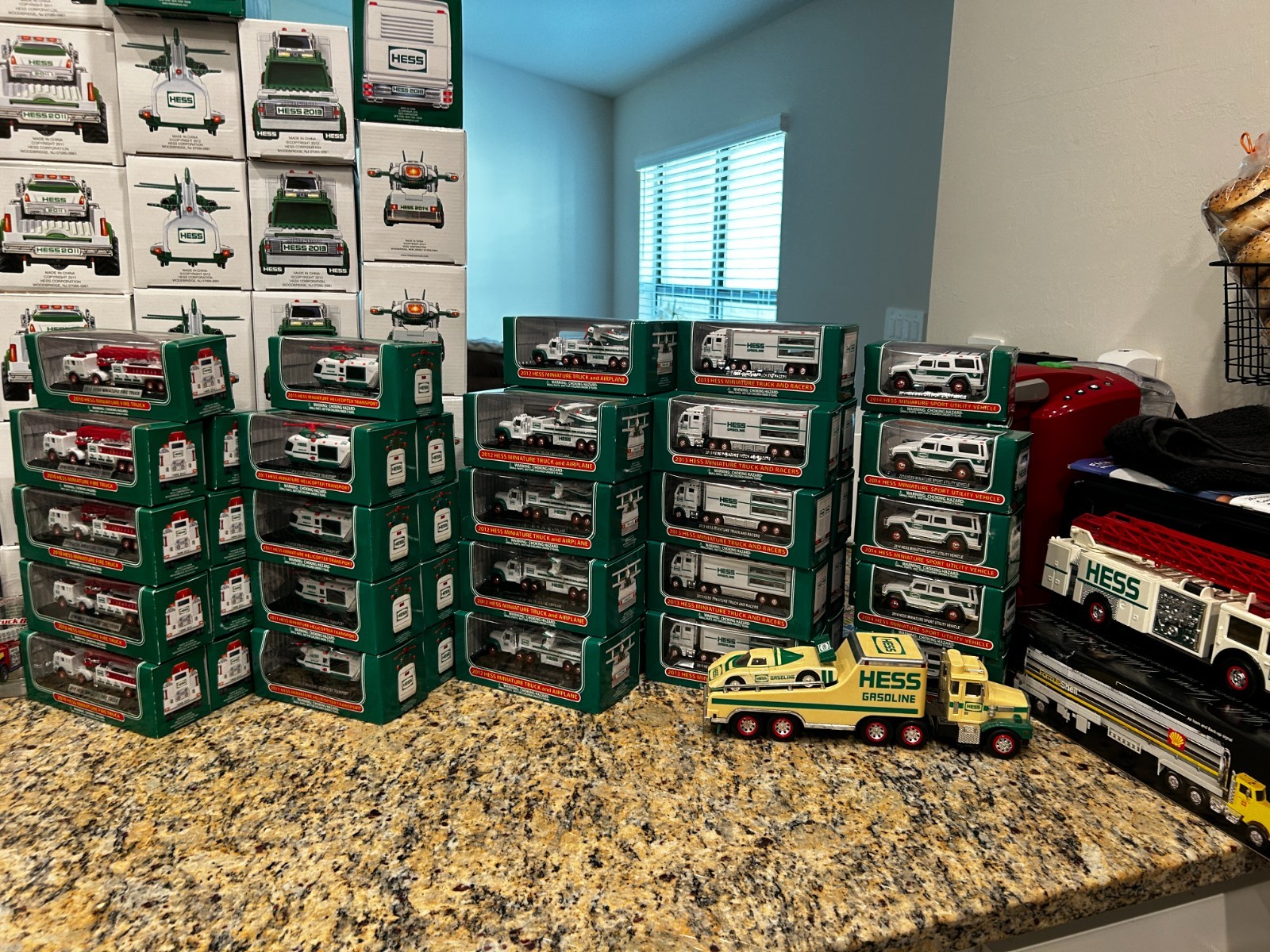Hess truck collection lot 8 multiples of every year 1999 to 2015. Over 500 pcs Hess truck collection lot 8 multiples of every year 1999 to 2015. Over 500 pcs