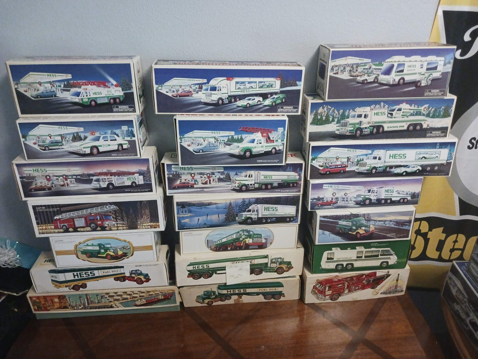 Hess trucks collection brand new in original boxes Hess trucks collection brand new in original boxes
