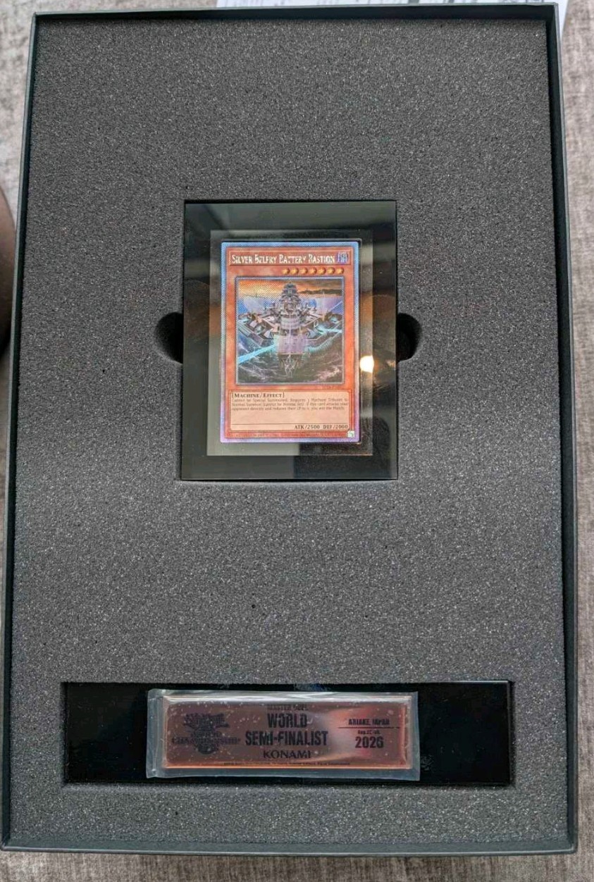Yu-Gi-Oh World Championship 2026 Top 4 Prize Card
