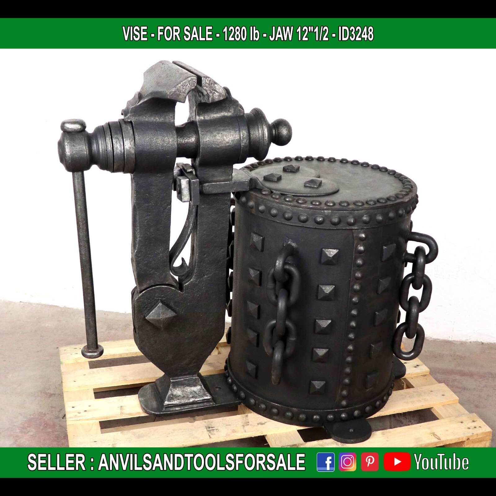 VISE - 1280 lb - JAW 12 VISE - 1280 lb - JAW 12