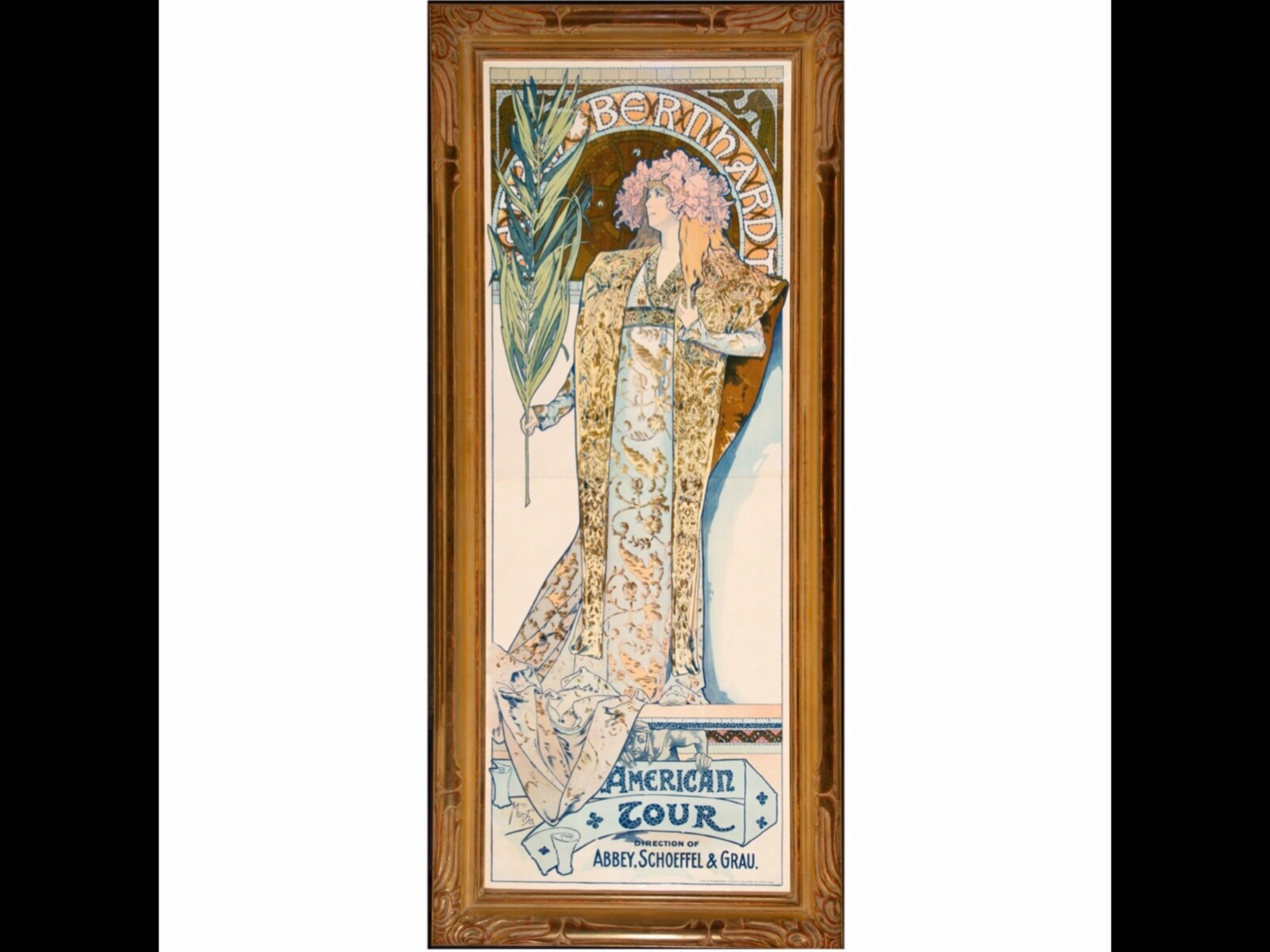 Alphonse Mucha Gismonda Sarah Bernhardt American Tour Poster, 1896 Alphonse Mucha Gismonda Sarah Bernhardt American Tour Poster, 1896
