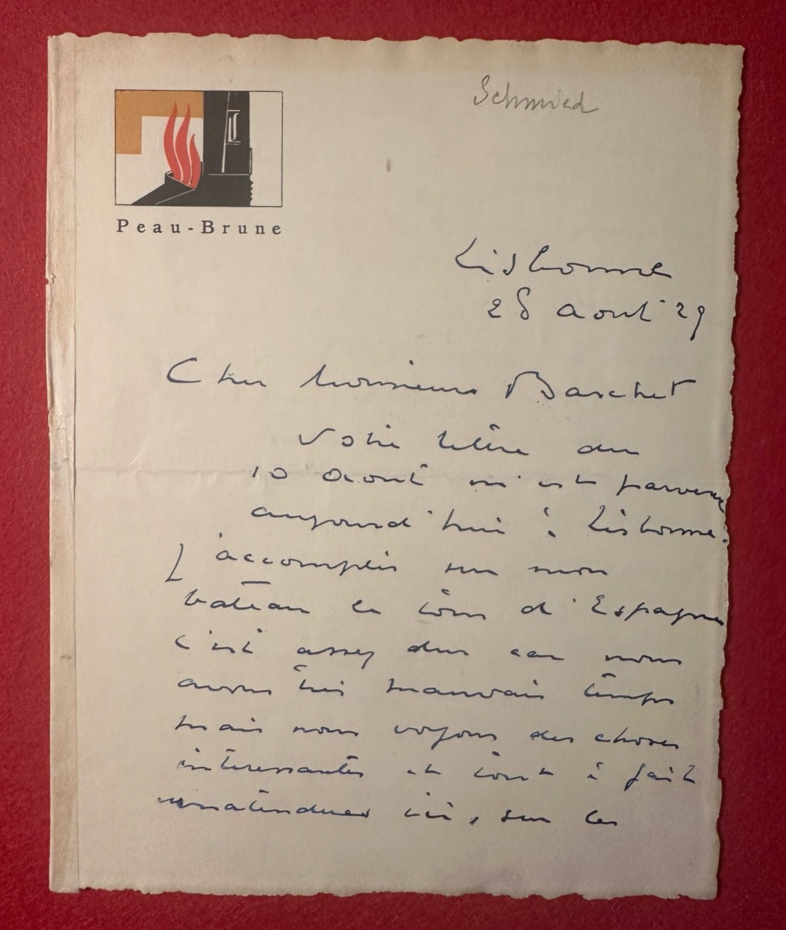 C*62-L.A.S-F.LOUIS SCHMIED-PAINTER-ENGRAVER-[JEAN DUNAND-RENÉ BASCHET]-1929