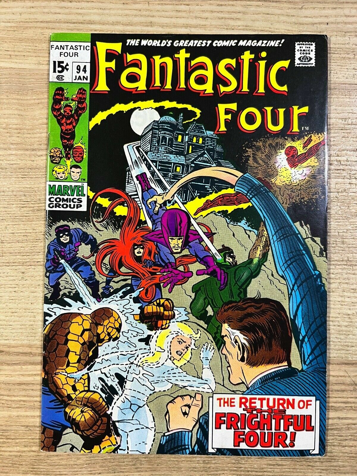 Fantastic Four #94 1st appearance of Agatha Harkness Silver Age  VF+