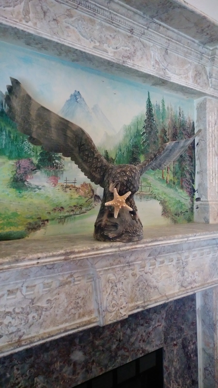 Wooden Eagle Killing a Duck Wooden Eagle Killing a Duck
