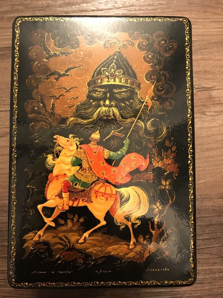 U.S.S.R.Lacquer Box Kholui Холуй U.S.S.R.Lacquer Box Kholui Холуй