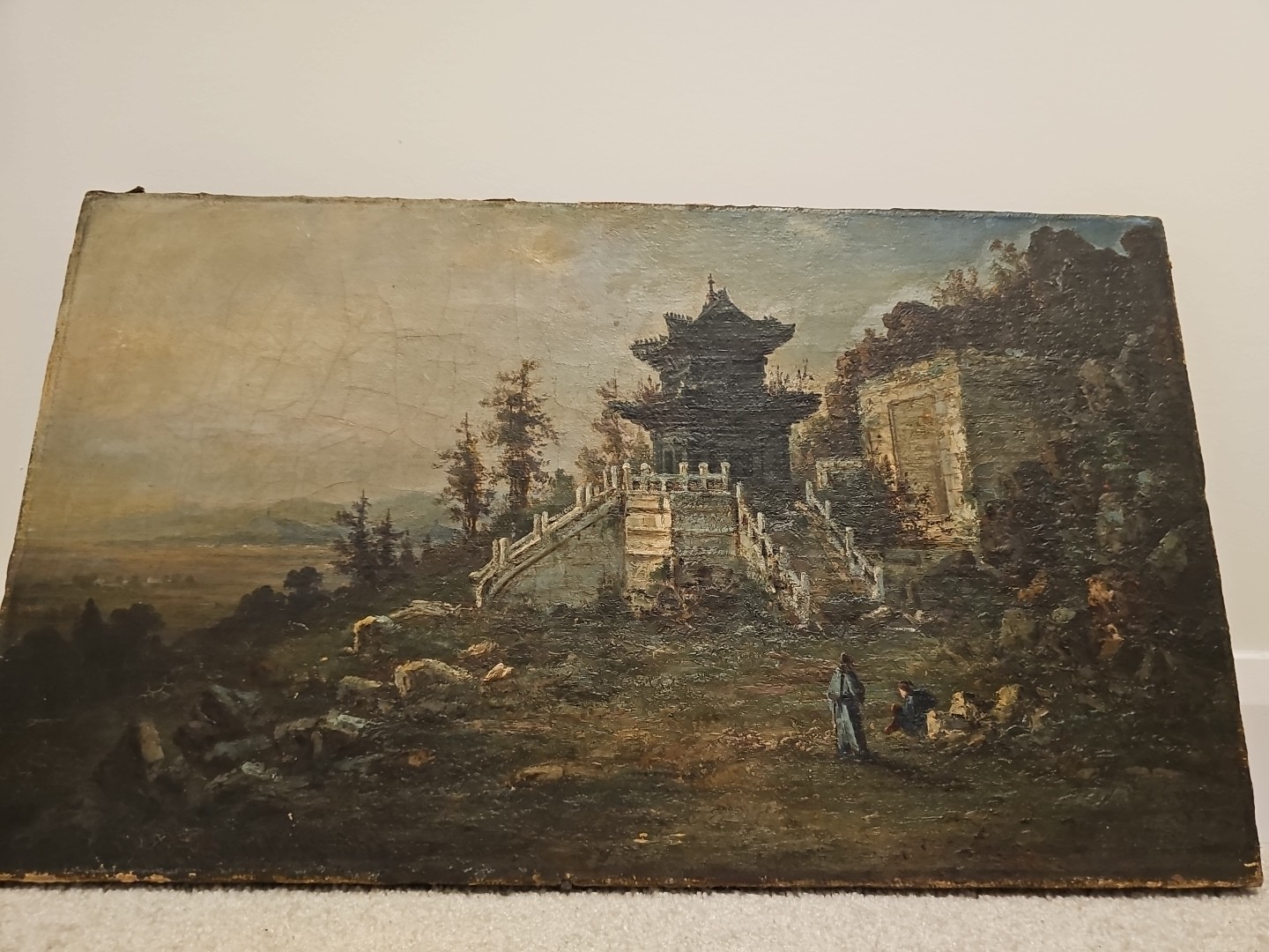 This original 1969 painting, Made By  Fritz Melbye, features One Of Piece