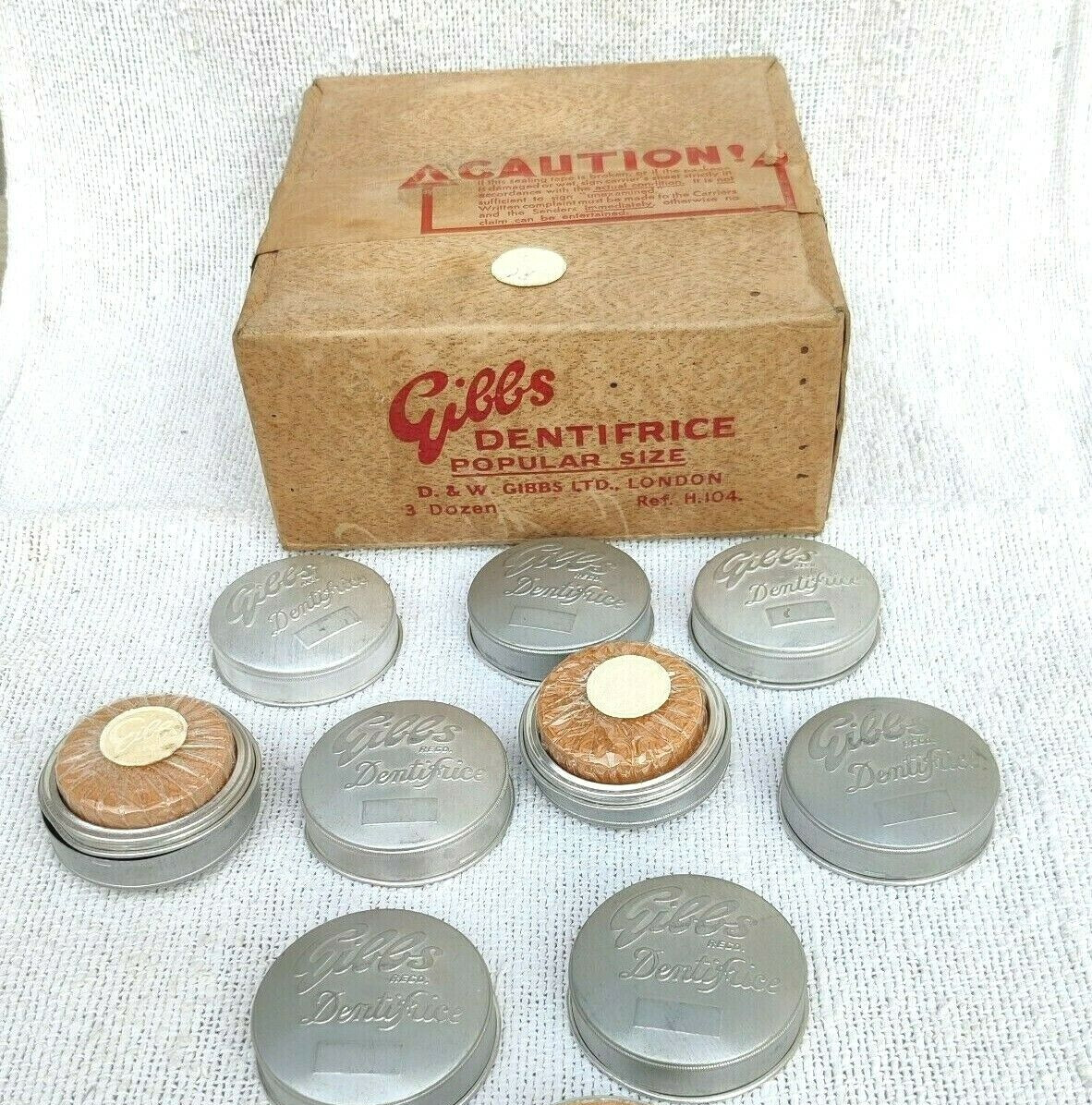 Antique D W Gibbs Dentifrice Toothpaste Cardboard England Unused 9 Boxes CB335 Antique D W Gibbs Dentifrice Toothpaste Cardboard England Unused 9 Boxes CB335