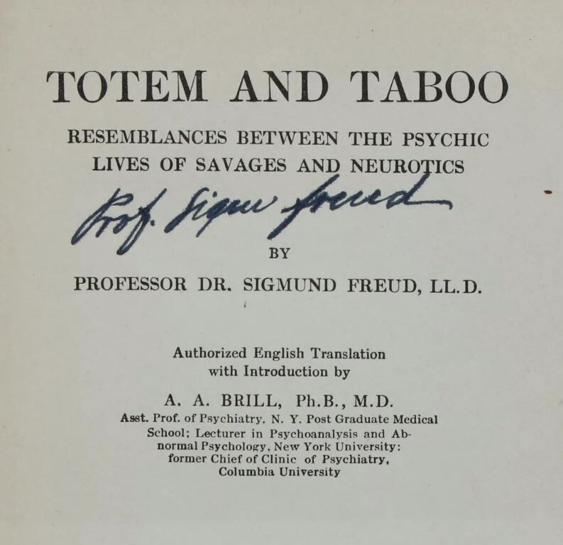 Professor Sigmund Freud Signed 