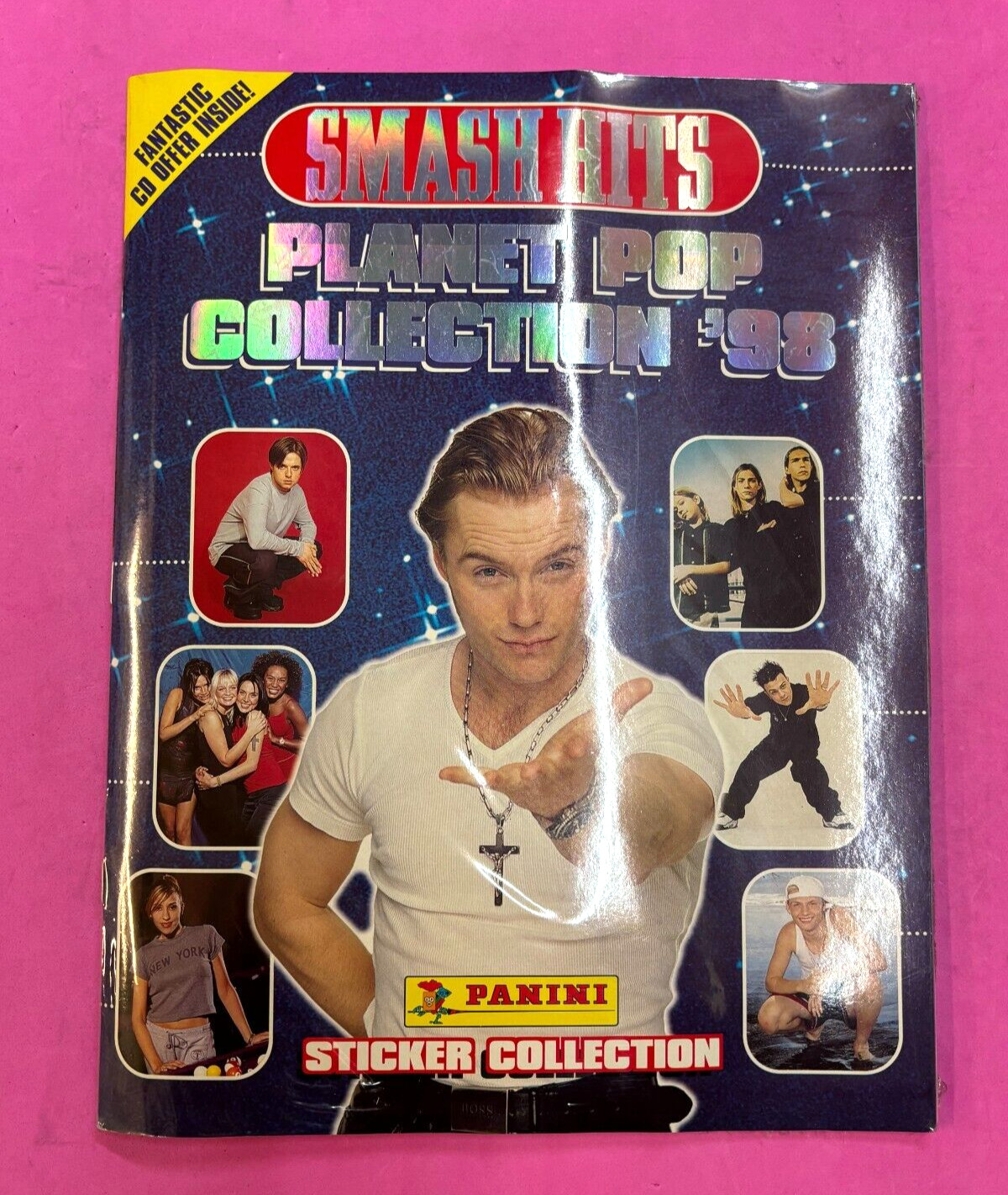 PANINI SEALED ALBUM SMASH HITS PLANET POP COLLECTION 1998GB (D5FN)