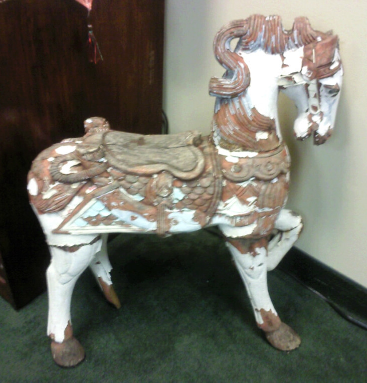 Antique Carved Horse 1960's's  Art Deco~ Centerpiece ~ Rare