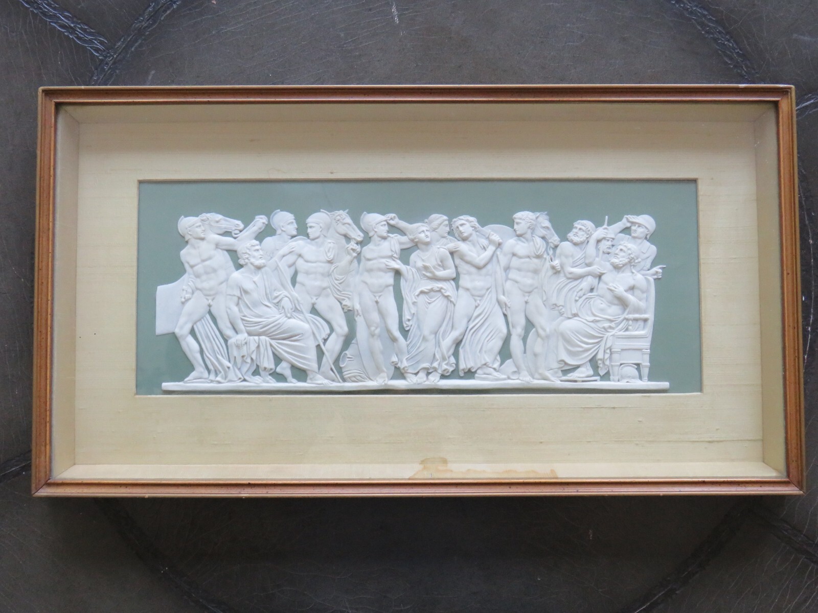 Wedgwood Jasperware Achilles in Scyros (Sacrifice of Iphigenia) Plaque (c.1788) Wedgwood Jasperware Achilles in Scyros (Sacrifice of Iphigenia) Plaque (c.1788)
