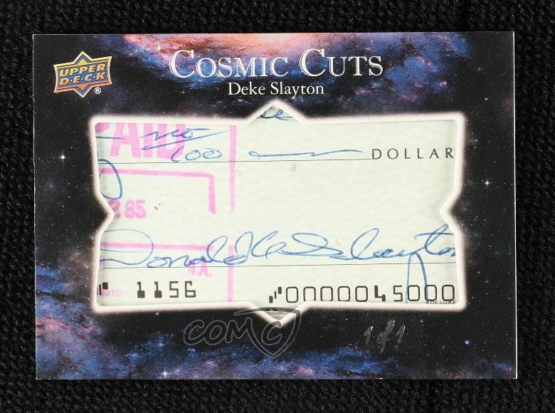 2022 Upper Deck Cosmic Cuts 1/1 Donald Slayton Deke Slayton #CCU-DS 5x5 2022 Upper Deck Cosmic Cuts 1/1 Donald Slayton Deke Slayton #CCU-DS 5x5