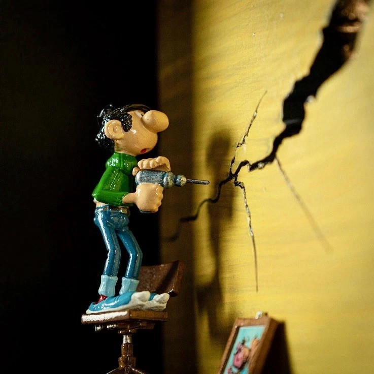 Rare Pixi 6804 Gaston Lagaffe Figure Pixirama Cube Limited 100 Years Franquin Rare Pixi 6804 Gaston Lagaffe Figure Pixirama Cube Limited 100 Years Franquin