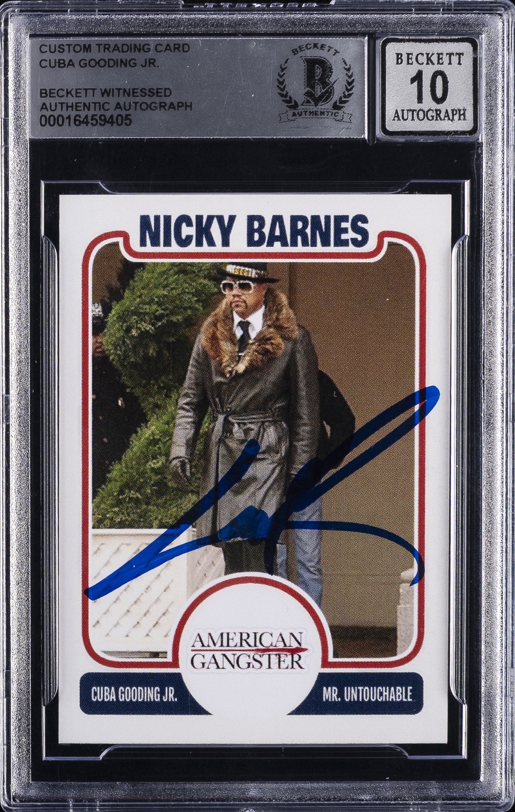 2015 AMERICAN GANGSTER NICKY BARNES AUTH AUTO #1 CUBA GOODING JR BGS AUTHENTIC 2015 AMERICAN GANGSTER NICKY BARNES AUTH AUTO #1 CUBA GOODING JR BGS AUTHENTIC