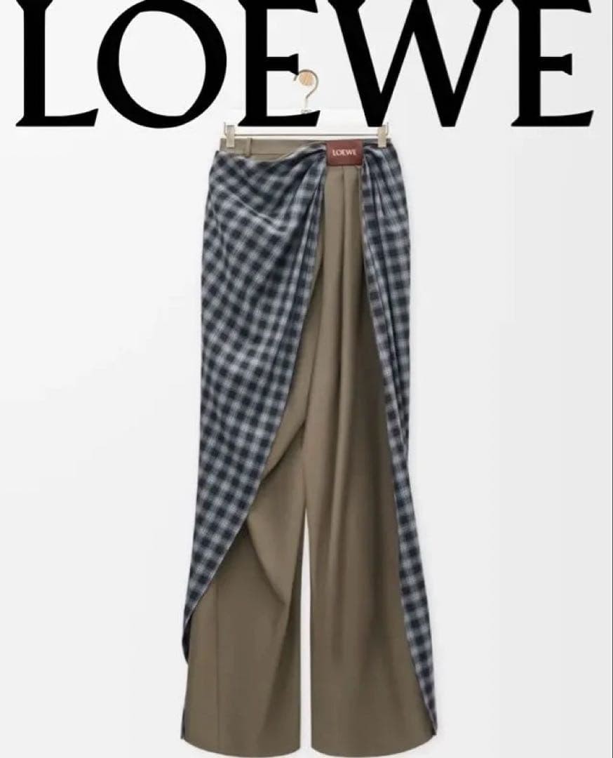 Loewe Men Drape Trousers Cotton Wool VHTF Designer Collection Popular Products I Loewe Men Drape Trousers Cotton Wool VHTF Designer Collection Popular Products I