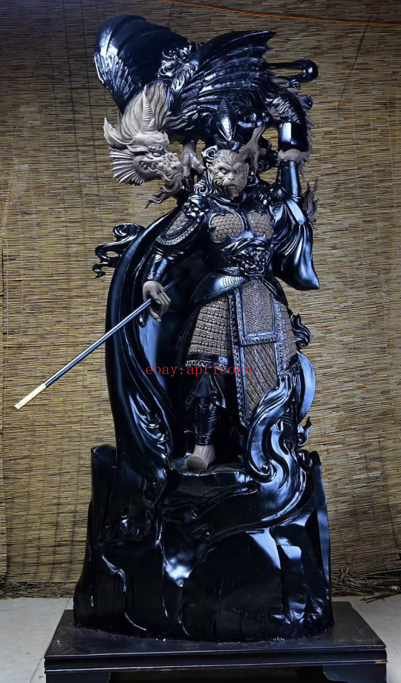 Journey to the West The Monkey King Statue Figure Ebony Model Collectible 200cm Journey to the West The Monkey King Statue Figure Ebony Model Collectible 200cm