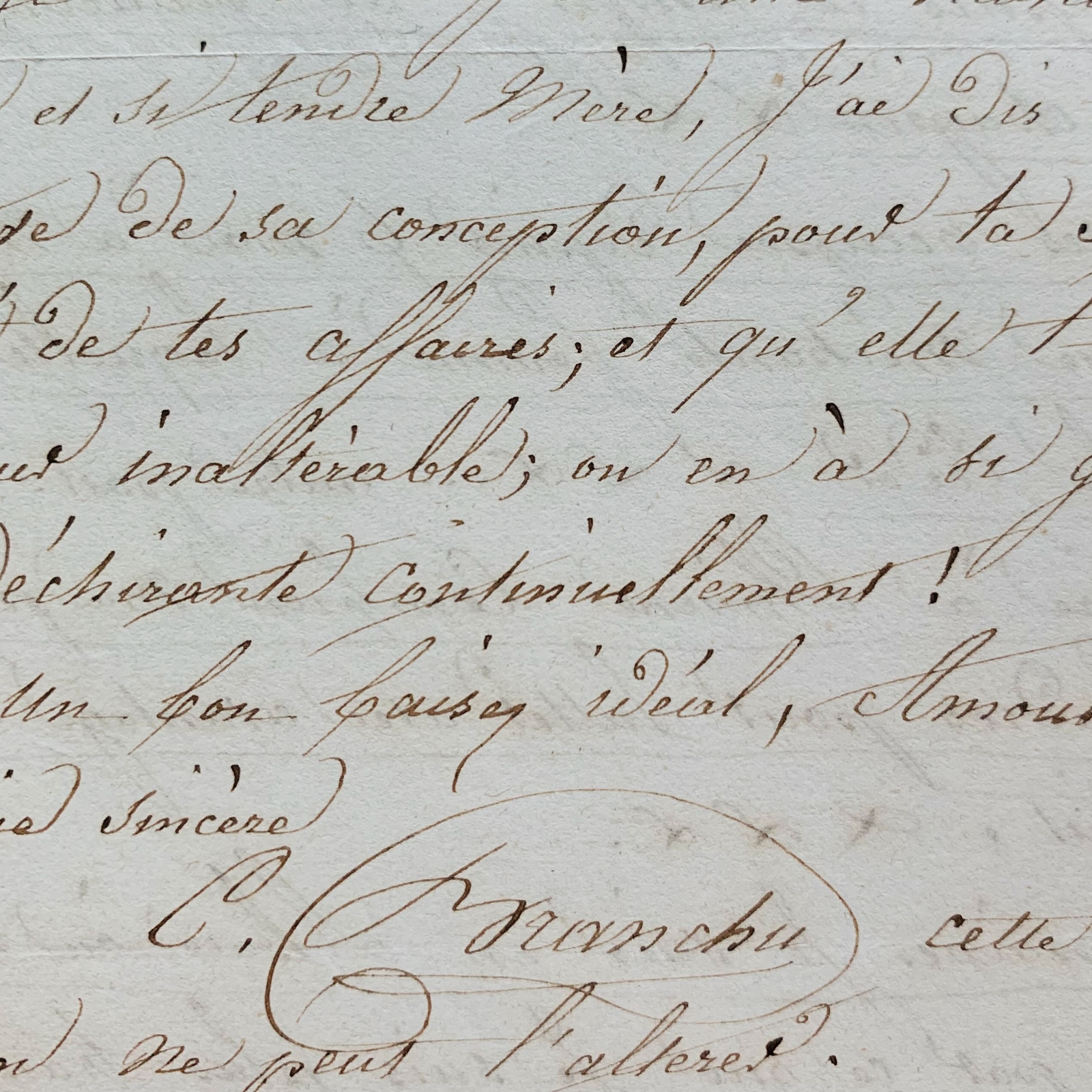 Letter Bitter Of La Singer Caroline Branchy IN Sa Girl Pamela