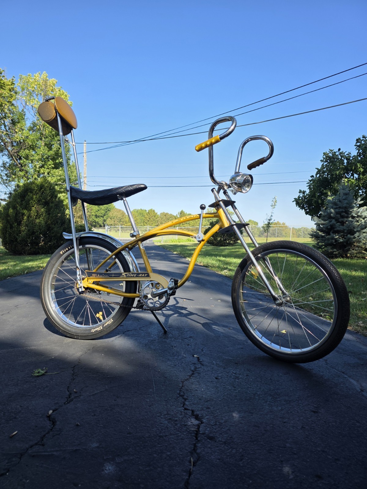 Schwinn Sting Ray 1964 Muscle Bike Rare Highloop Tufted 3 Speed Og Wheelie Fork Schwinn Sting Ray 1964 Muscle Bike Rare Highloop Tufted 3 Speed Og Wheelie Fork