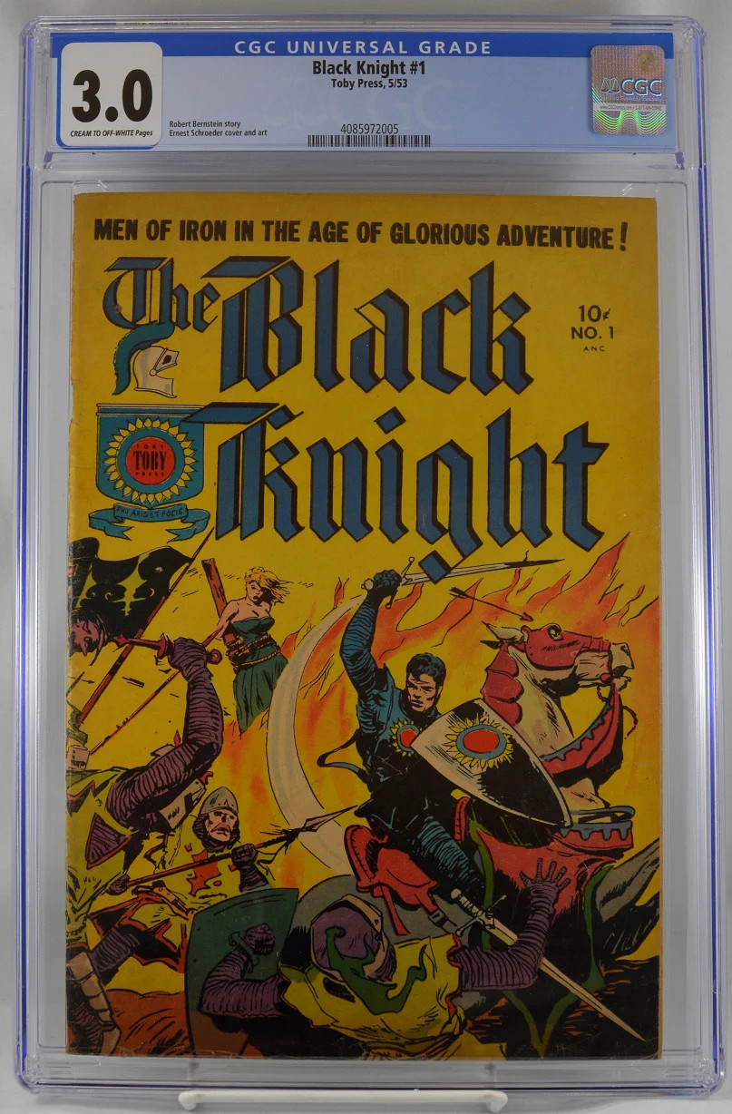 Black Knight (Toby Press) # 1 CGC: CGC 3.0 (4085972005) Black Knight (Toby Press) # 1 CGC: CGC 3.0 (4085972005)