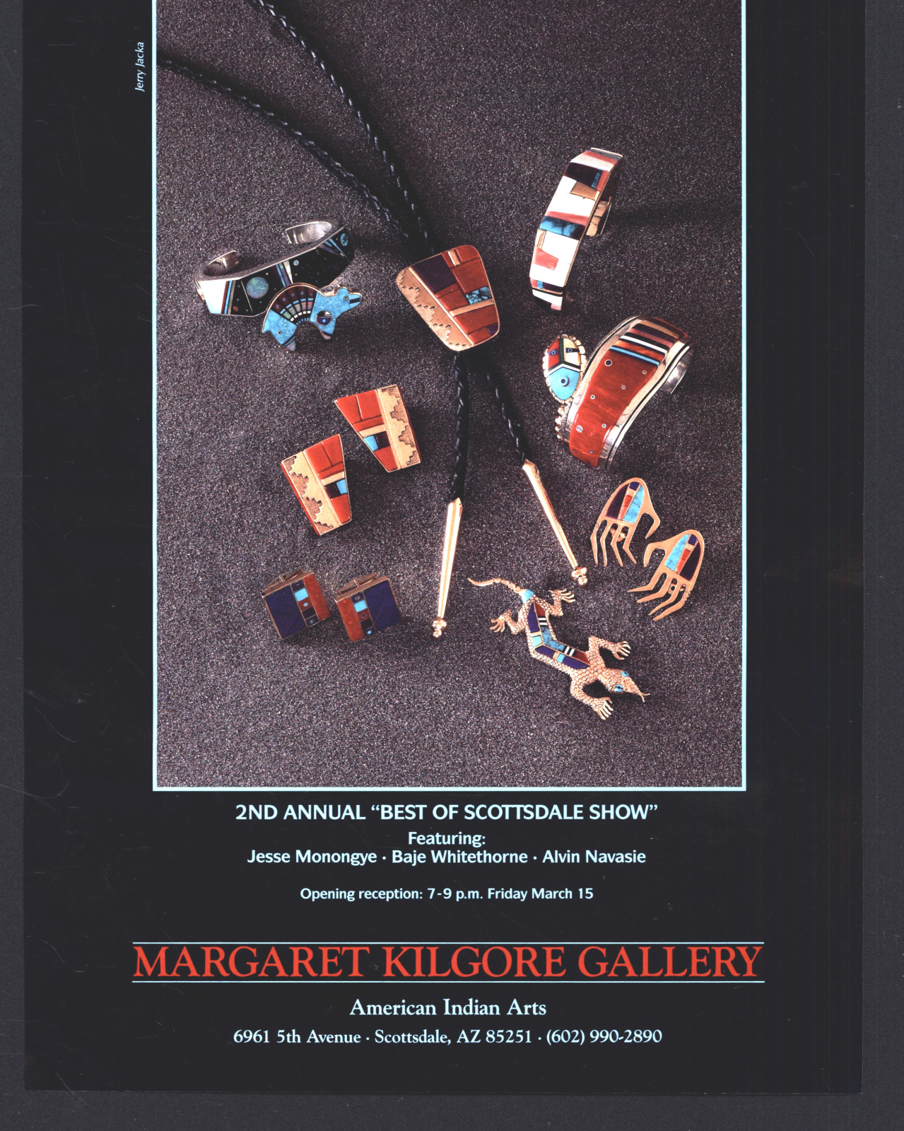 1991 MARGARET KILGORE GALLERY JESSE MONONGYE BAJE WHITETHORNE ALVINIE NAVAS AD