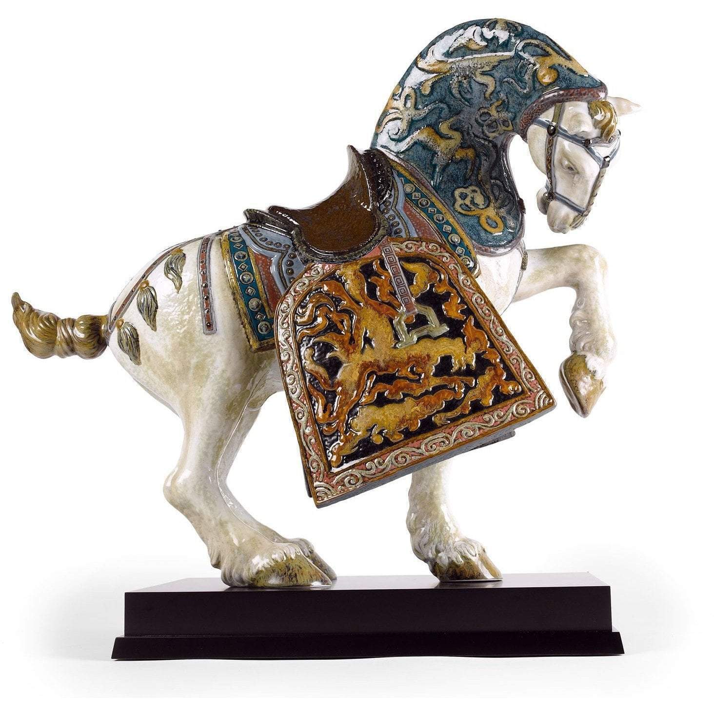 Lladro Oriental Horse Glazed Figurine 01001943 Lladro Oriental Horse Glazed Figurine 01001943