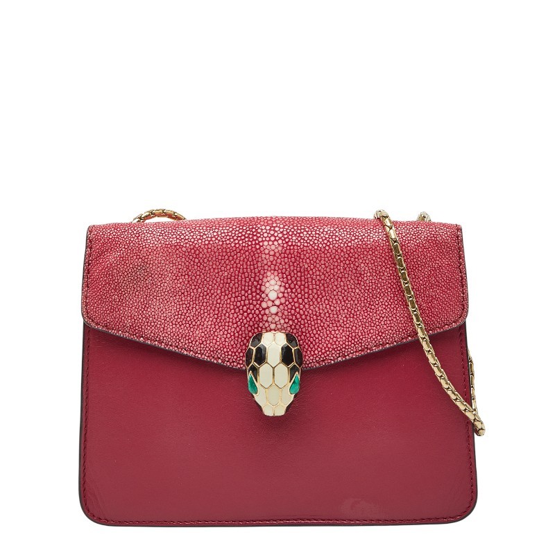 Bvlgari Serpenti Leather Stingray Leather Chain Should - DUTY FREE to US and AUS Bvlgari Serpenti Leather Stingray Leather Chain Should - DUTY FREE to US and AUS