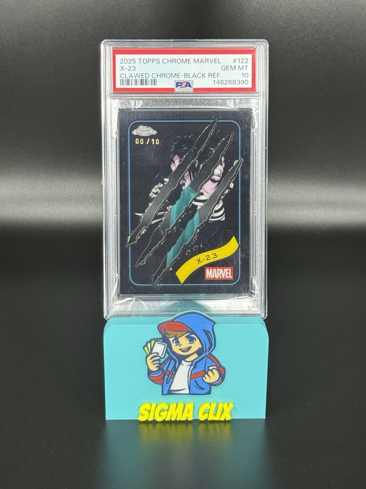 X-23 Clawed Black Refractor 06/10 PSA 10 2025 Topps Chrome Marvel GRAIL 🖤 X-23 Clawed Black Refractor 06/10 PSA 10 2025 Topps Chrome Marvel GRAIL 🖤
