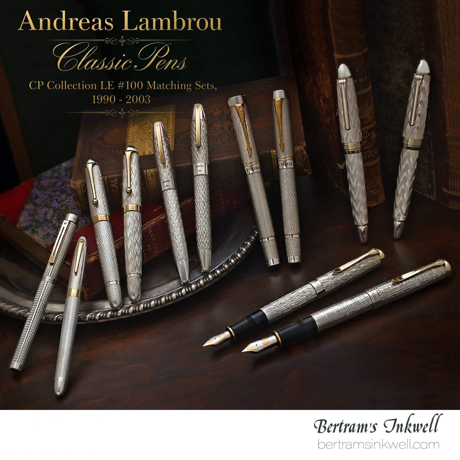 Andreas Lambrou Classic Pens CP Collection LE #100 Matching Sets, 1990 - 2003