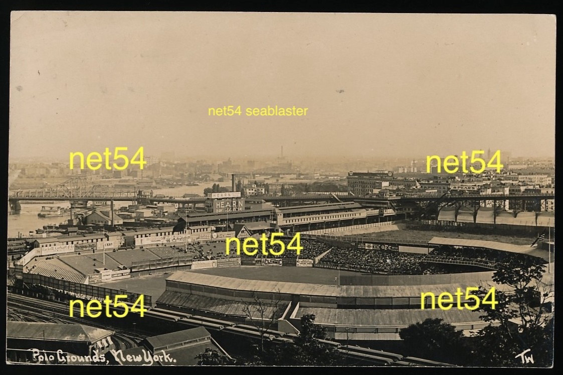 1910 Thaddeus Wilkerson POLO GROUNDS real photo postcard baseball RPPC NY GIANTS 1910 Thaddeus Wilkerson POLO GROUNDS real photo postcard baseball RPPC NY GIANTS