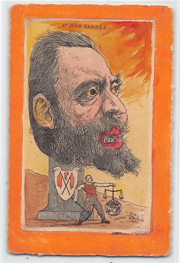 JUDAICA - France - The Dreyfus Affair - Jean Jaurès, defender of Captain Dreyfus JUDAICA - France - The Dreyfus Affair - Jean Jaurès, defender of Captain Dreyfus