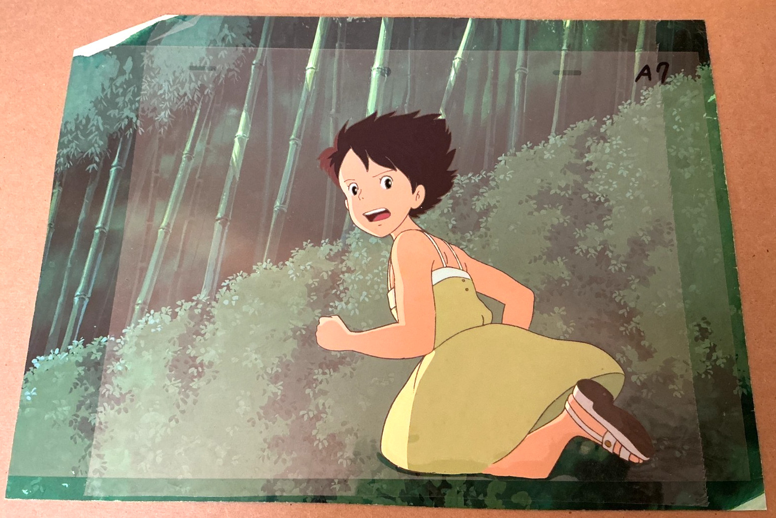 My Neighbor Totoro (1988) Original Production Cel & Background & Genega Satsuke My Neighbor Totoro (1988) Original Production Cel & Background & Genega Satsuke