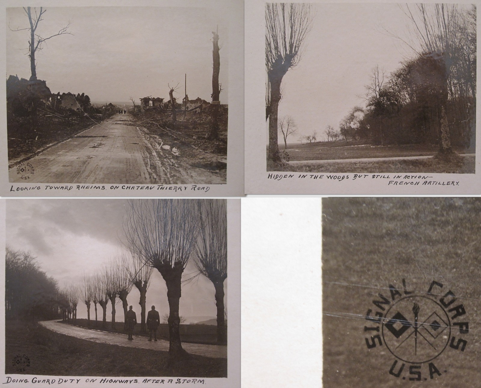 ANTIQUE WW1 US SIGNAL CORPS PHOTOS BATTLE CHATEAU THIERRY FRANCE 1918 PERSHING ANTIQUE WW1 US SIGNAL CORPS PHOTOS BATTLE CHATEAU THIERRY FRANCE 1918 PERSHING