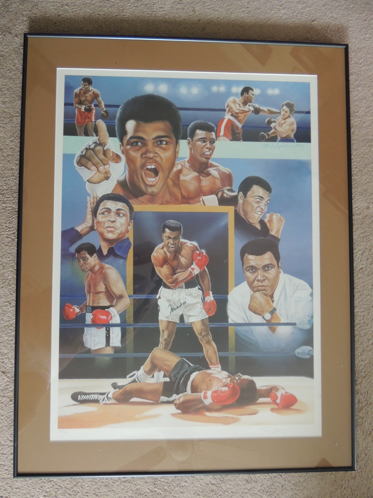 Muhammad Ali Signed 25x35 Large Lithograph Photo Muhammad Ali Signed 25x35 Large Lithograph Photo