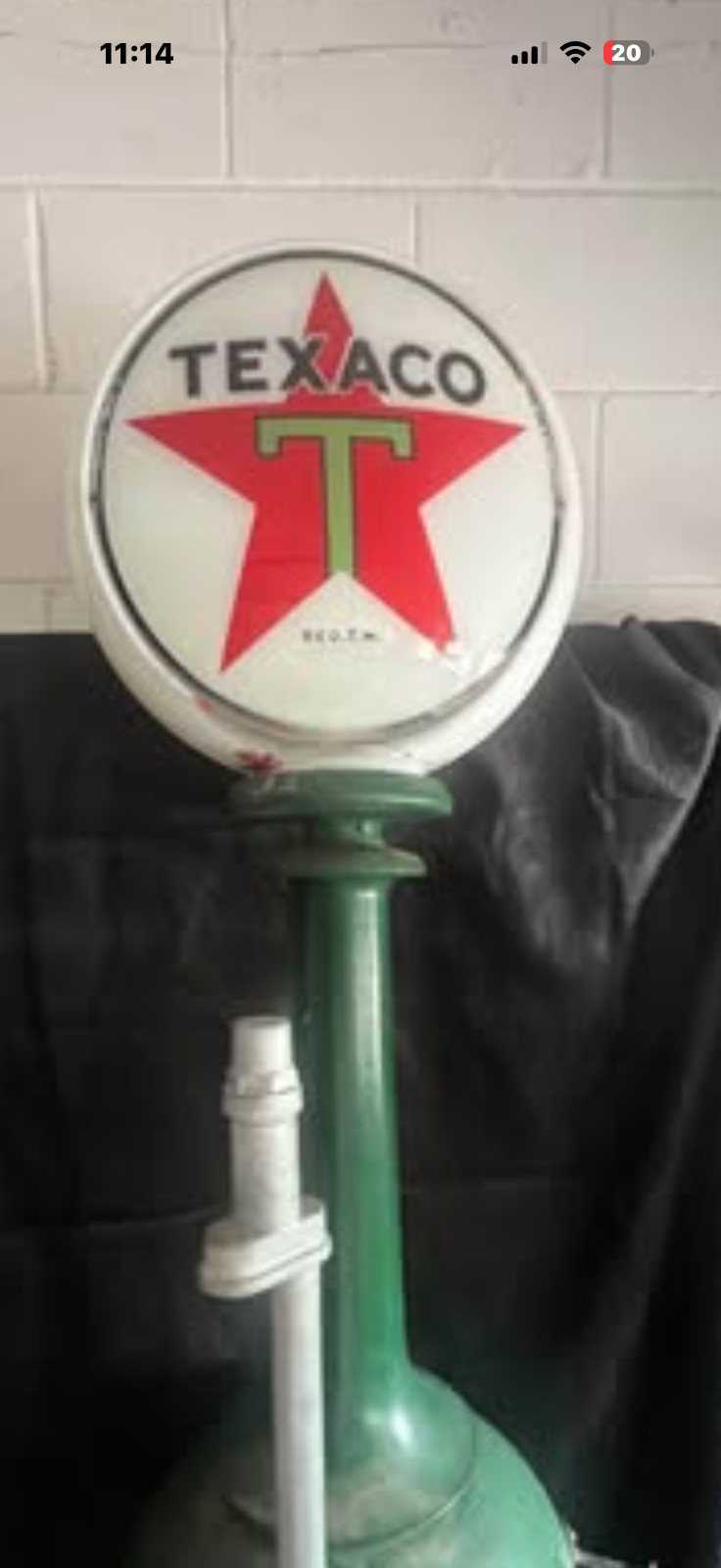 Antique Wayne No. 302 Visible Gas Pump c.1917–1918 Original Texaco Globe Rare Pe