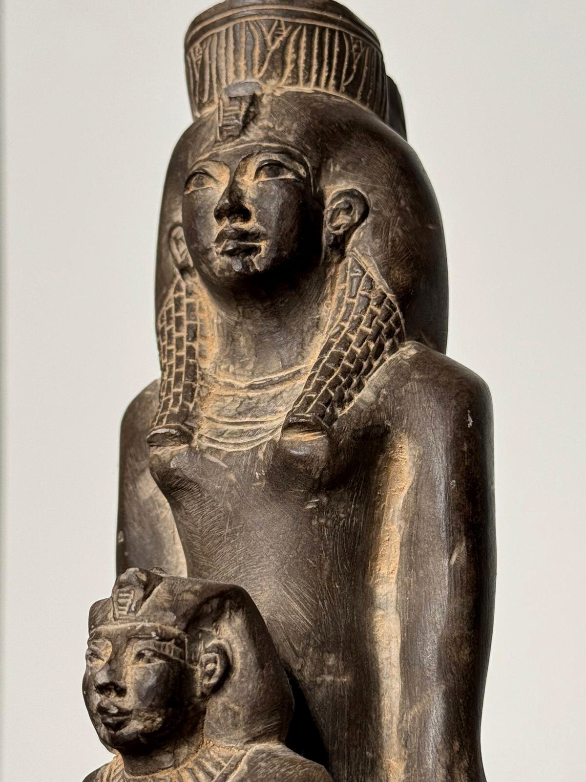 RARE Ancient Egyptian Antiquities Authentic Statue Basalt Stone From EGYPT BCE