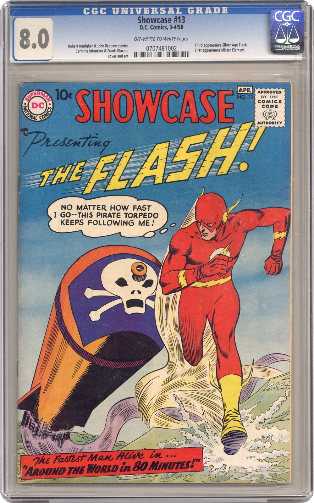 Showcase #13 CGC 8.0 1958 0707481002 Showcase #13 CGC 8.0 1958 0707481002