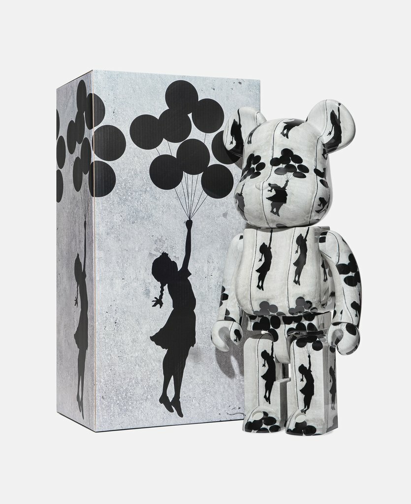 Flying Balloons Girl 1000% Bearbrick Be@rbrick Banksy Medicom Toy Rare Limited Flying Balloons Girl 1000% Bearbrick Be@rbrick Banksy Medicom Toy Rare Limited