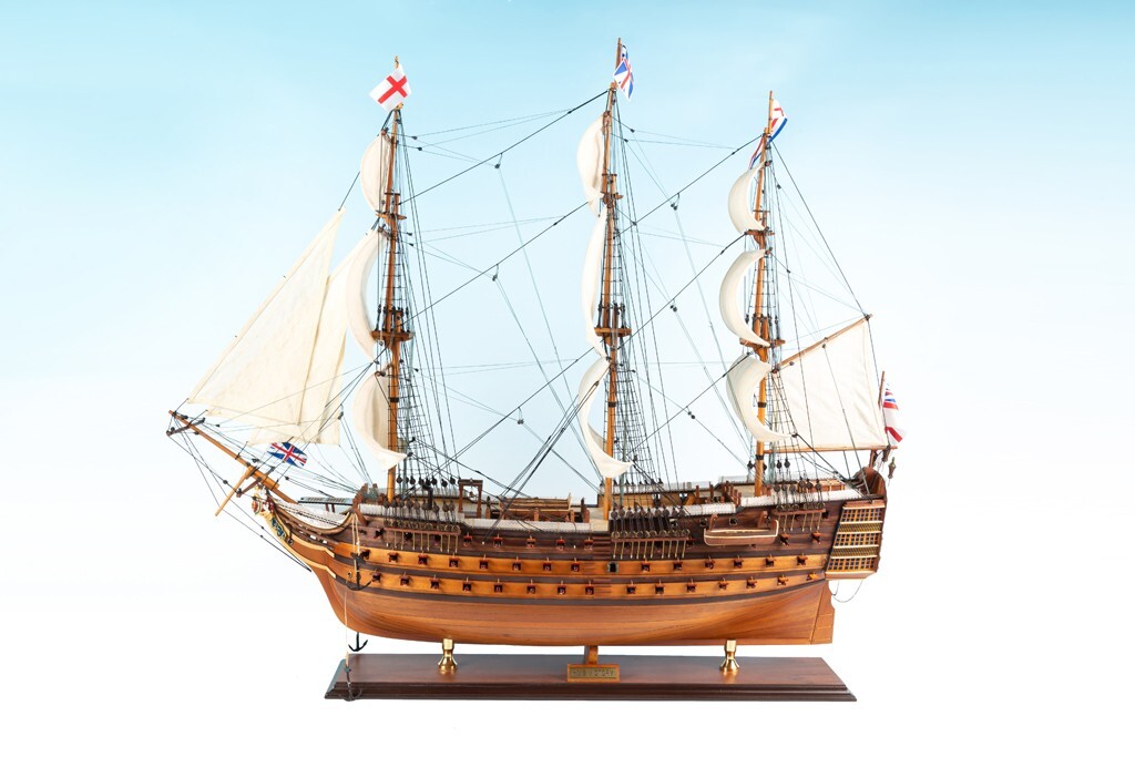 SEACRAFT GALLERY Wooden Model Ship Boat HMS Victory 95cm Extremely Detailed SEACRAFT GALLERY Wooden Model Ship Boat HMS Victory 95cm Extremely Detailed