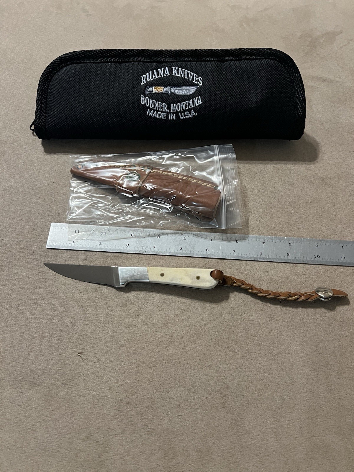 Scarce Late 80’s Ruana Model 50A Knife Works Bonner MT Ruana Knives Montana 50 A