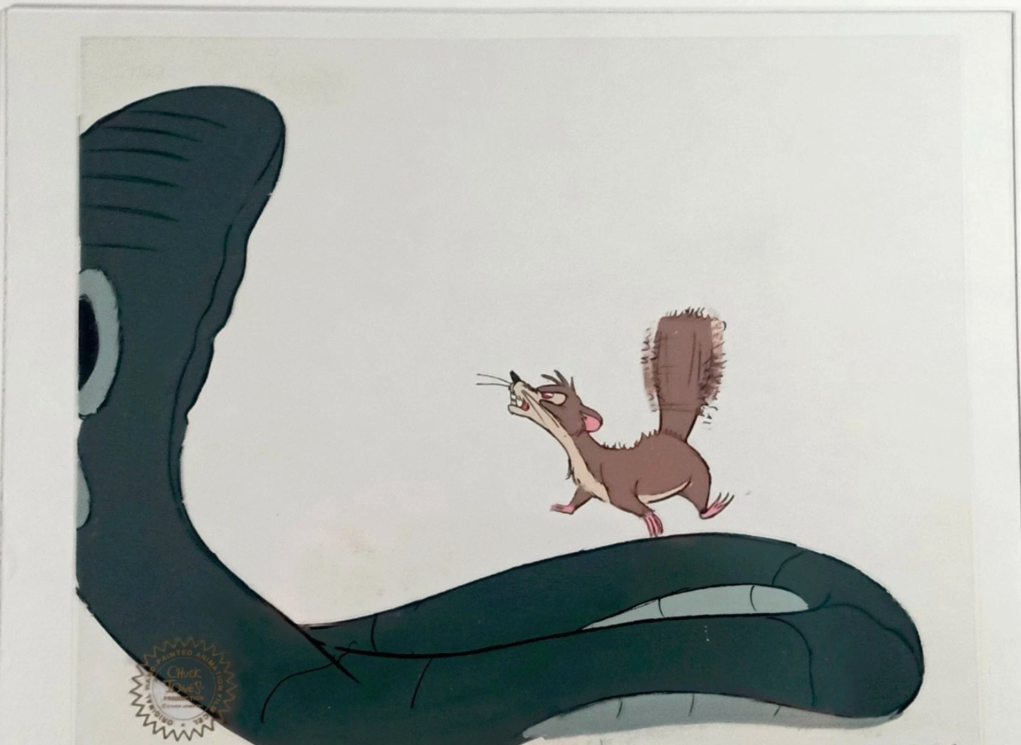 Rikki Tikki Tavi Chuck Jones Production Animation Cel – Snake Fight w/ Mongoose