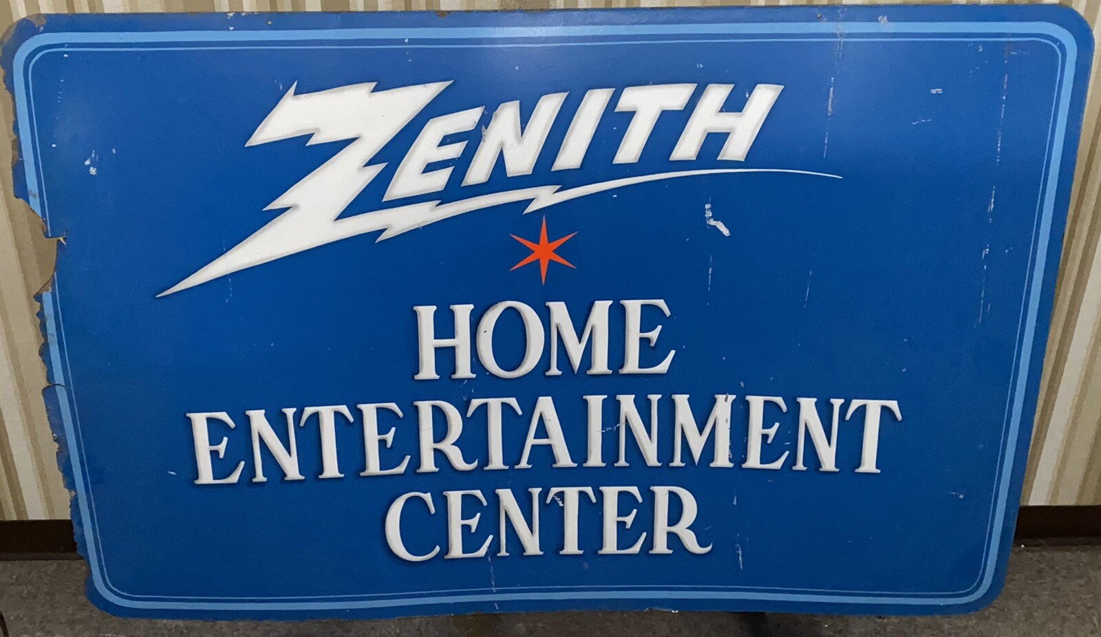 1960s huge • ZENITH • indoor store sign 1960s huge • ZENITH • indoor store sign