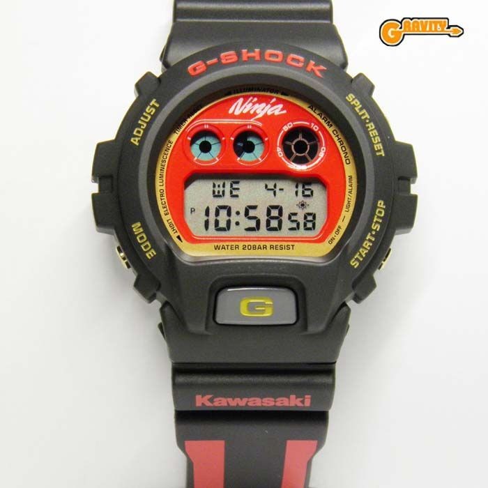 Casio G-Shock DW-6900 Kawasaki Ninja GPZ-900R 25th Anniversary Watch Unused