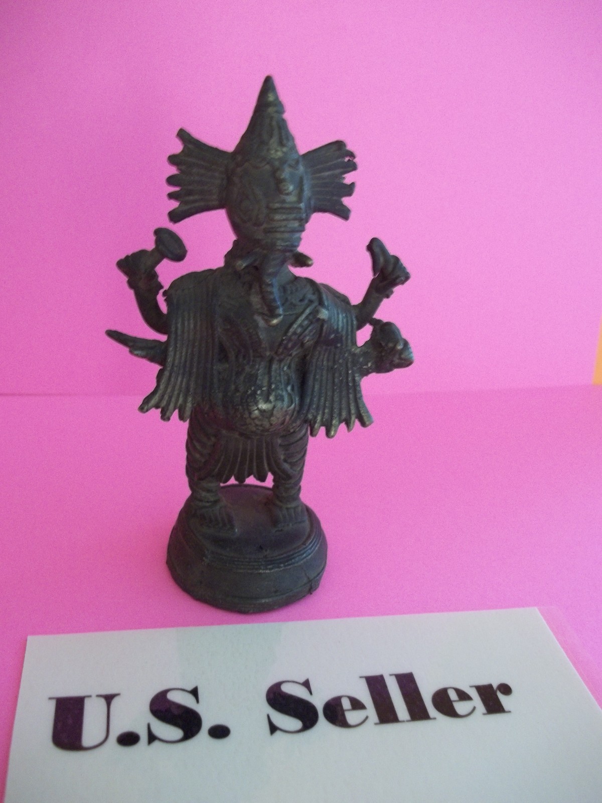 Antique Statue of Lord Ganesha made of brass US Seller Antique Statue of Lord Ganesha made of brass US Seller