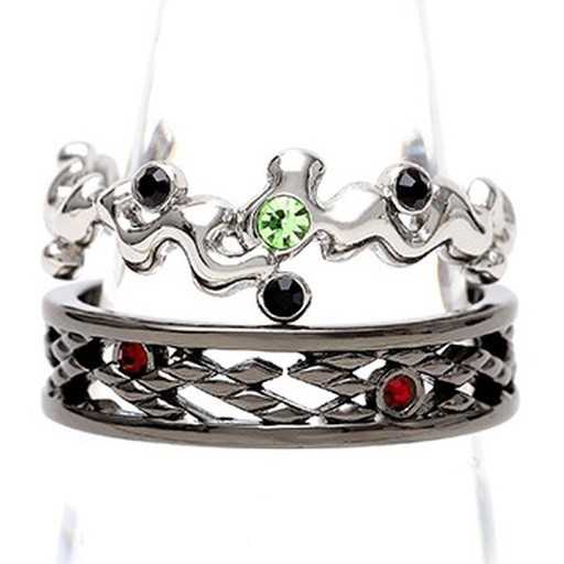 Demon Slayer Kyojuro? Daki? Tengen? Gyutaro 2-Set Silver Tone Open Rings Set Fre Demon Slayer Kyojuro? Daki? Tengen? Gyutaro 2-Set Silver Tone Open Rings Set Fre